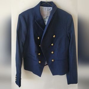 Banana Republic Navy Double Breasted Blazer